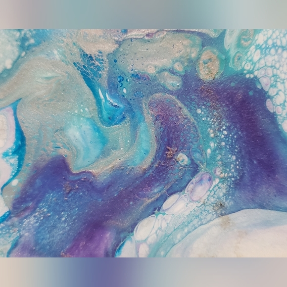 4.25"Original Acrylic Pour Coasters set of 4 - Picture 4 of 5